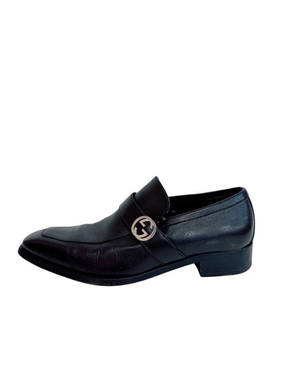 Gucci Shoes - Gucci Business Shoes Interlocking Leather Black